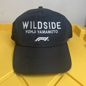 Yohji Yamamoto Formula One F1 Wildside Hat‎ Snapback Black Grand Prix NEW w/ Tag